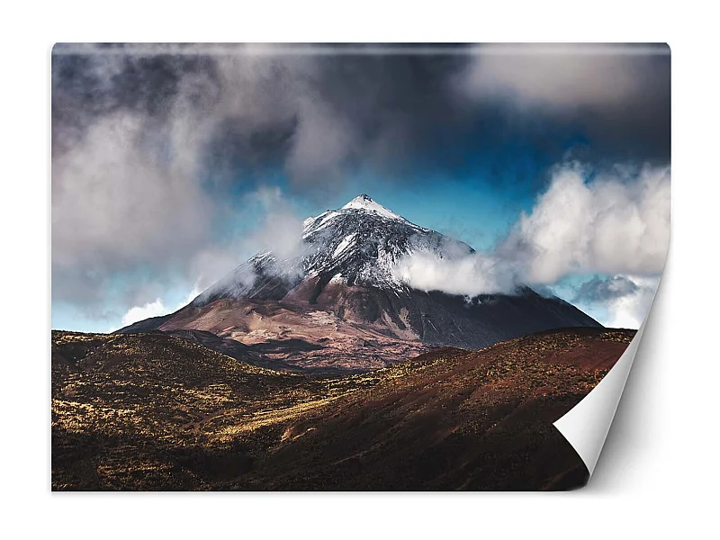 Carta Da Parati, Cime di montagna tra le nuvole - 254x184
