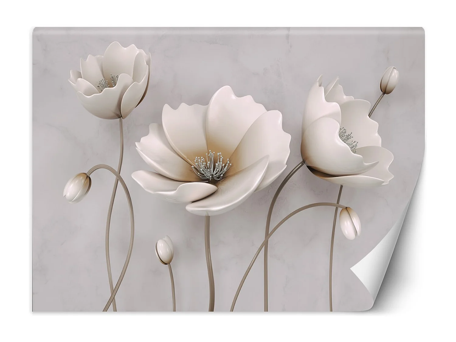 Carta Da Parati, Fiori astratti - 150x105