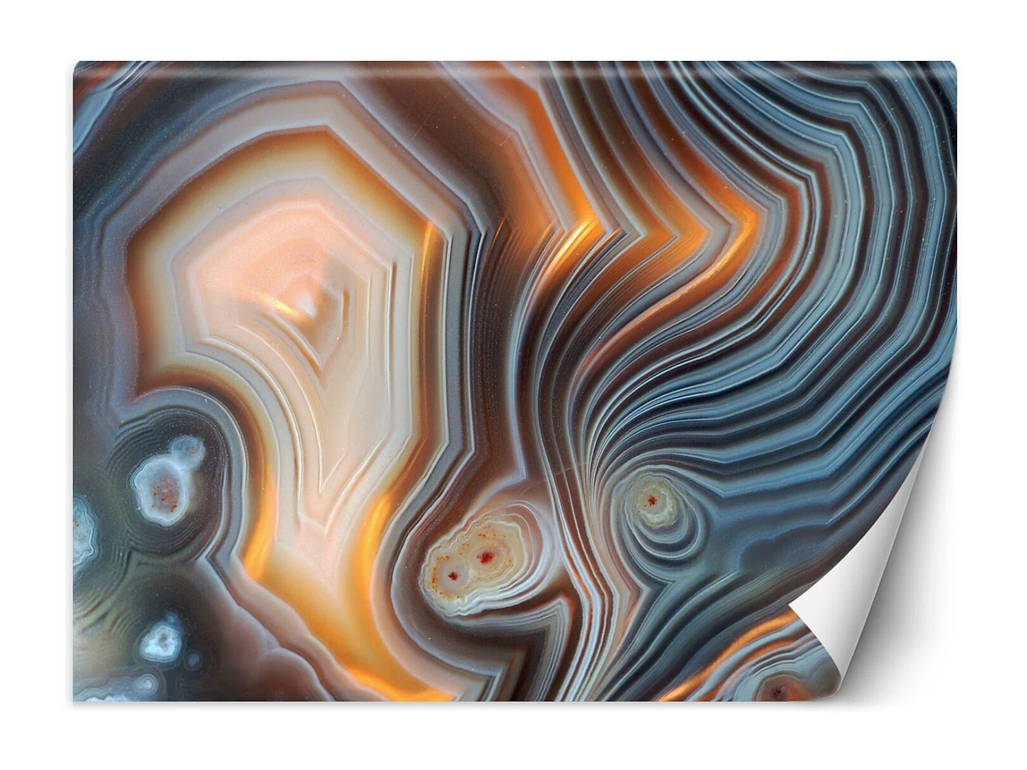 Carta Da Parati, Sezione trasversale di un minerale - 350x245