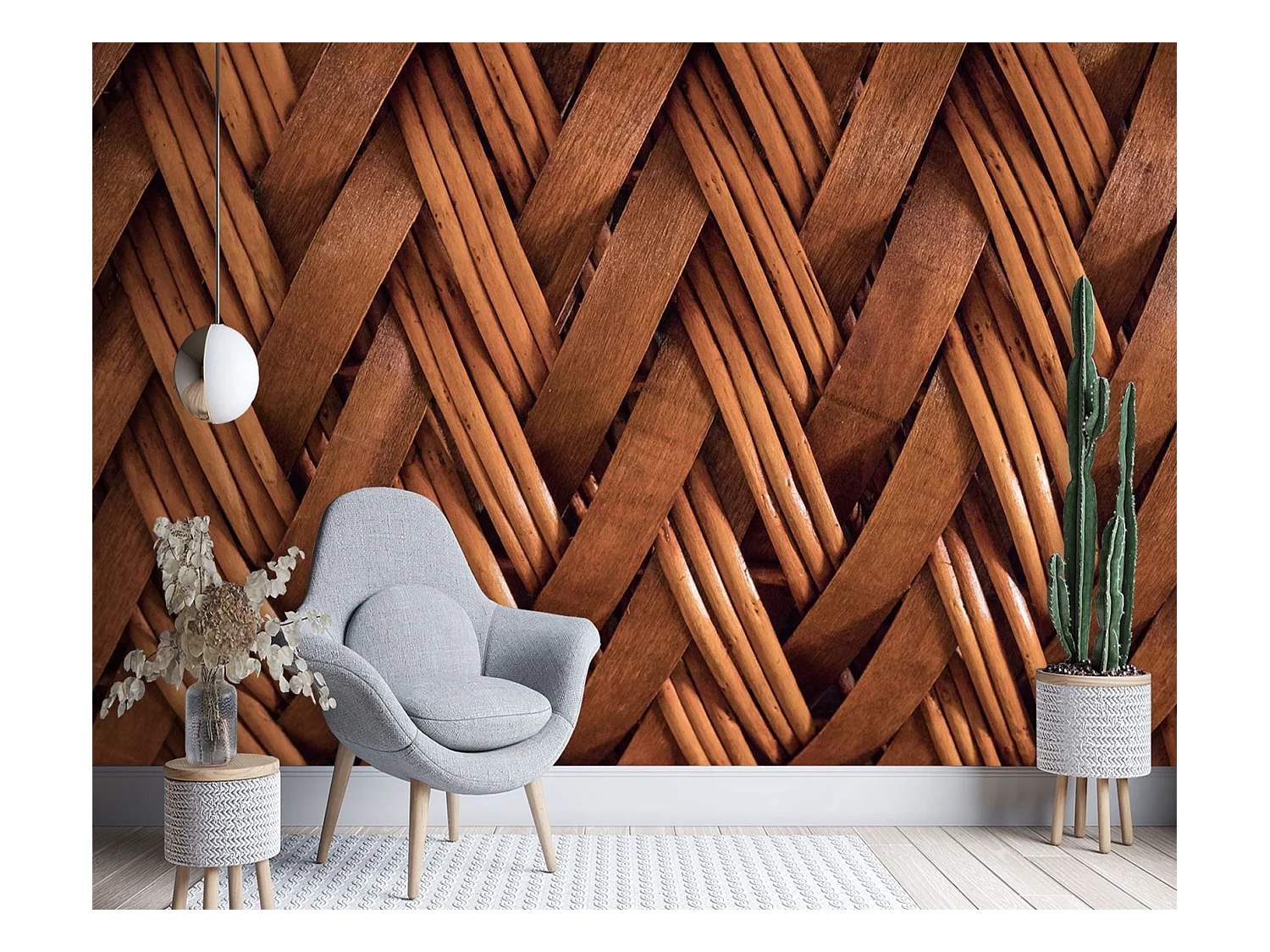 Carta Da Parati, Salice Texture Retro - 400x280