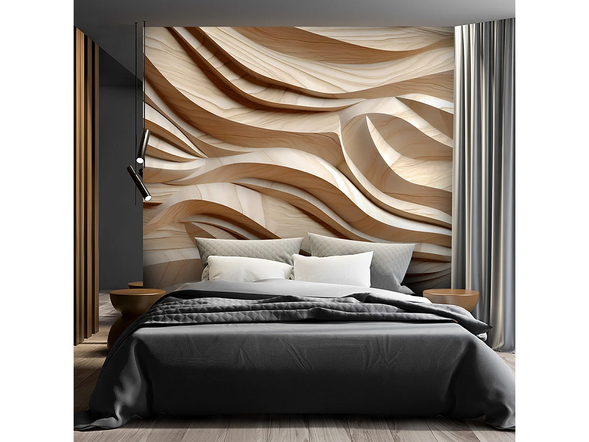 Wallpaper, Waves abstract 3D - 100x70