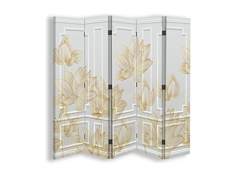 Paravento bilaterale, Motivo floreale - 180x170