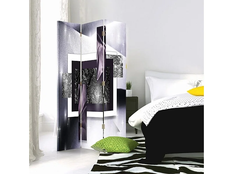 Paravento bilaterale 360, Astrazione cosmica - 110x170