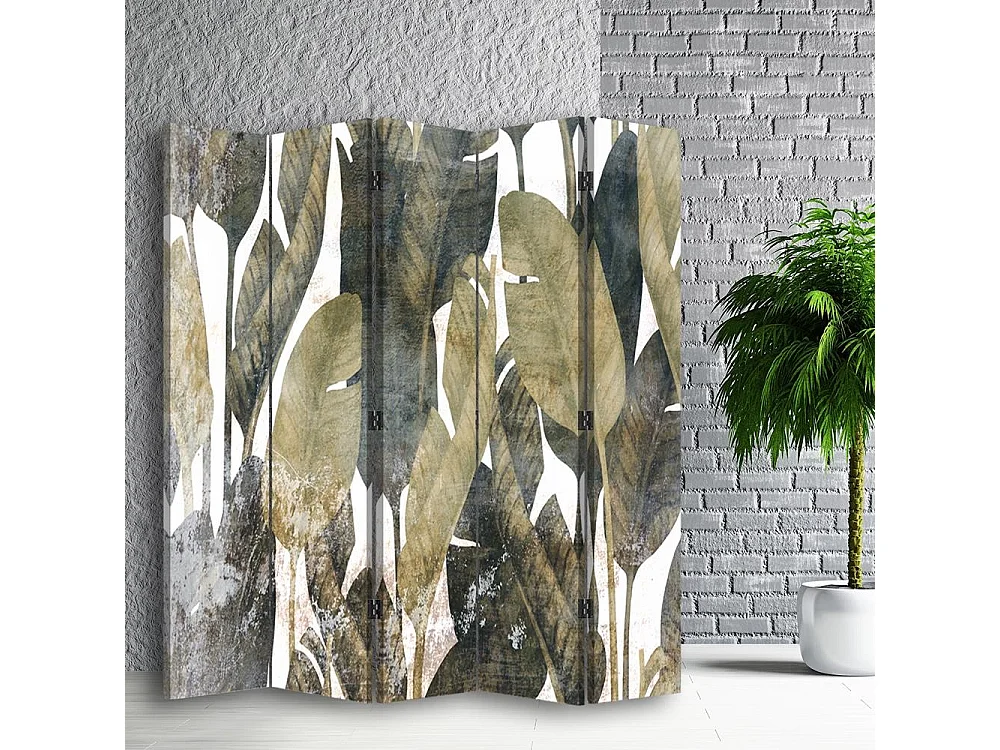 Paravento bilaterale, Ciondolo a forma di albero di banana - 180x170