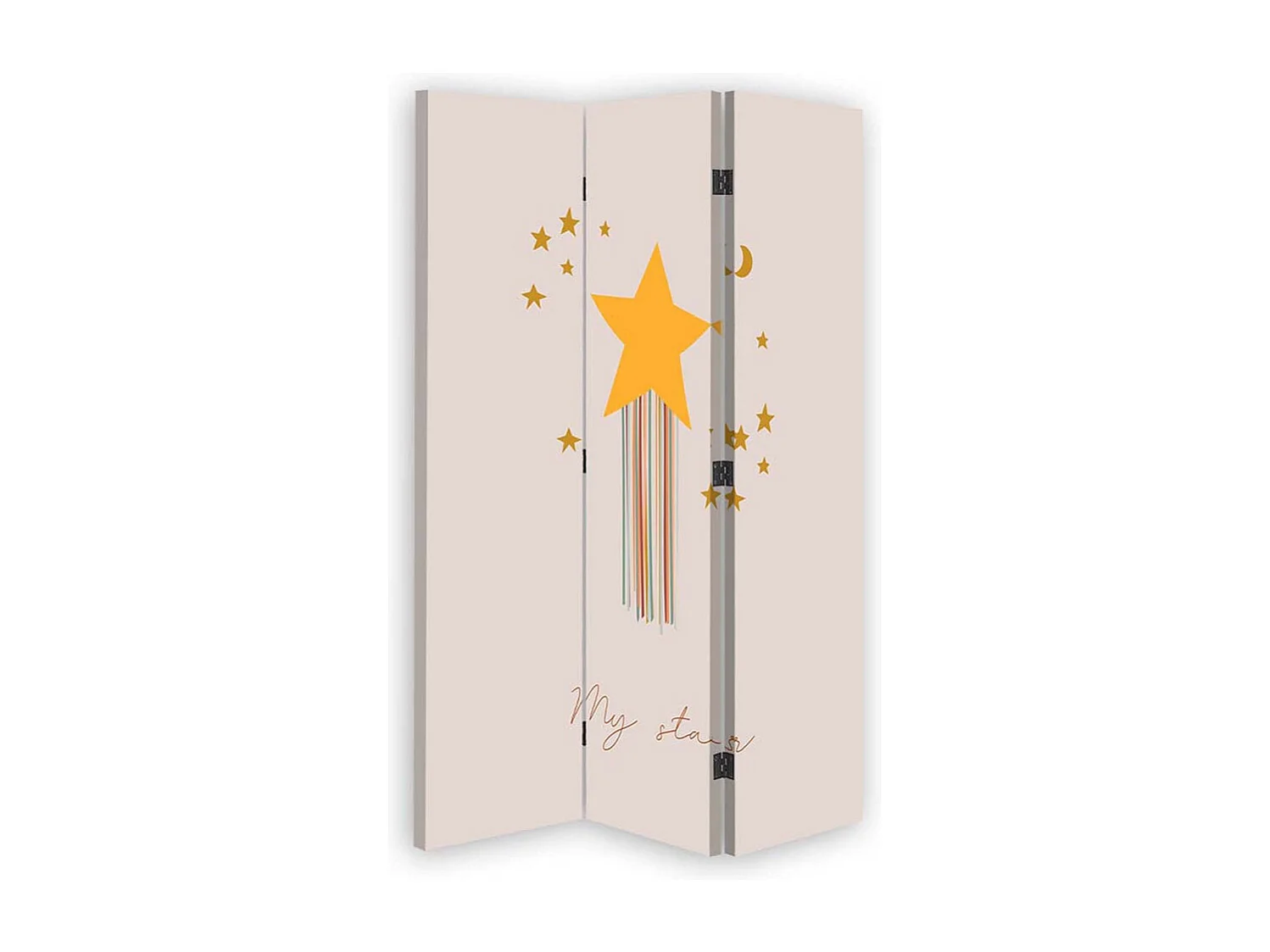 Paravento Lavagna di Sughero, Stella magica - 110x170