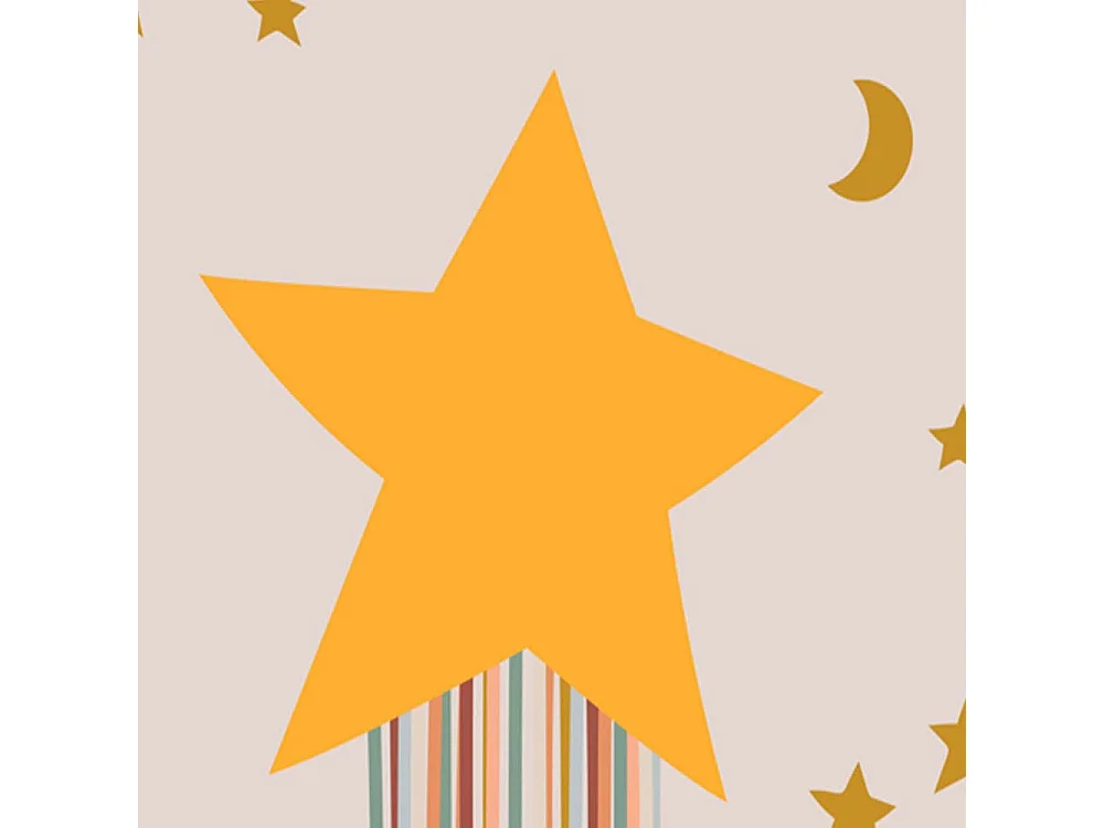 Paravento Lavagna di Sughero, Stella magica - 110x170