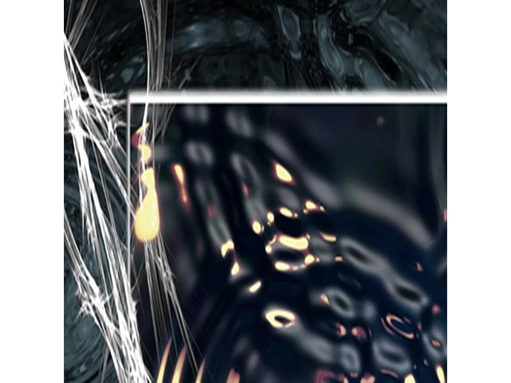 Paravento bilaterale, Astrazione con cerchi d'acqua - 180x170