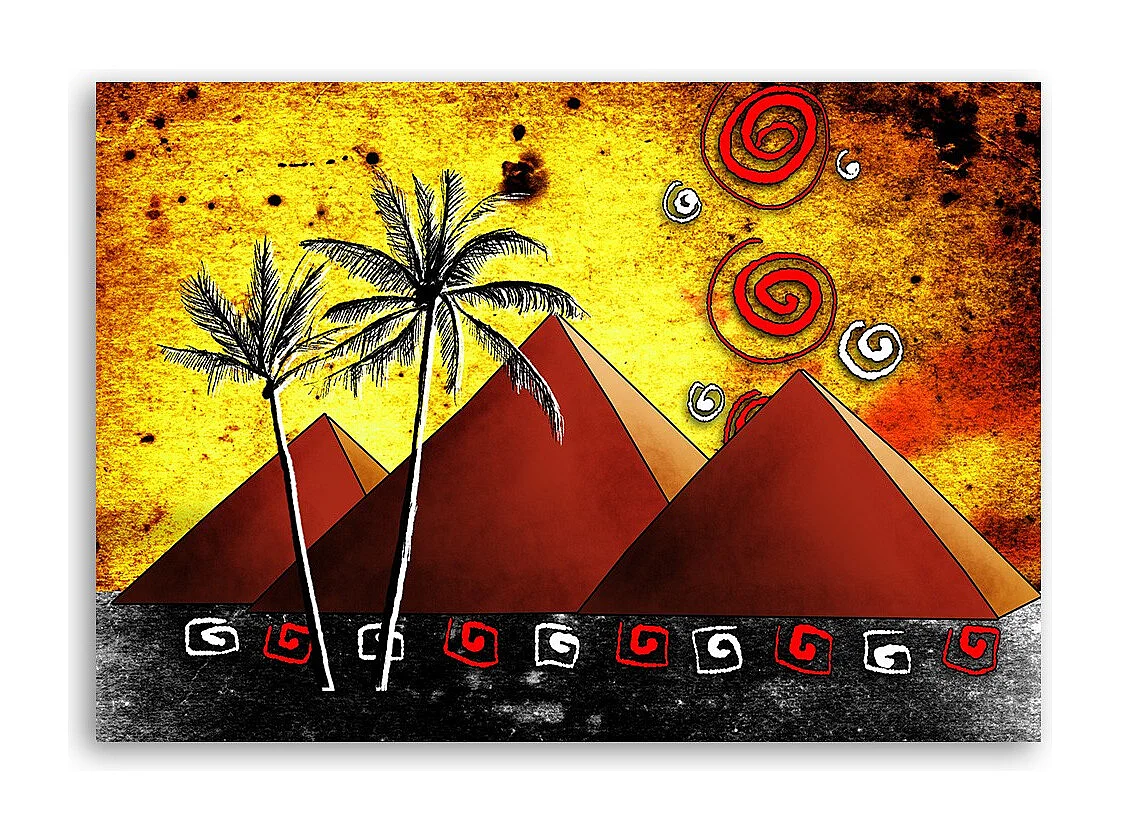 Quadro deco panel, Piramidi egizie - 60x40
