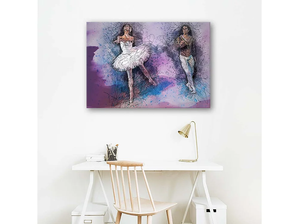 Stampa su tela, Coppia che balla il balletto - 100x70