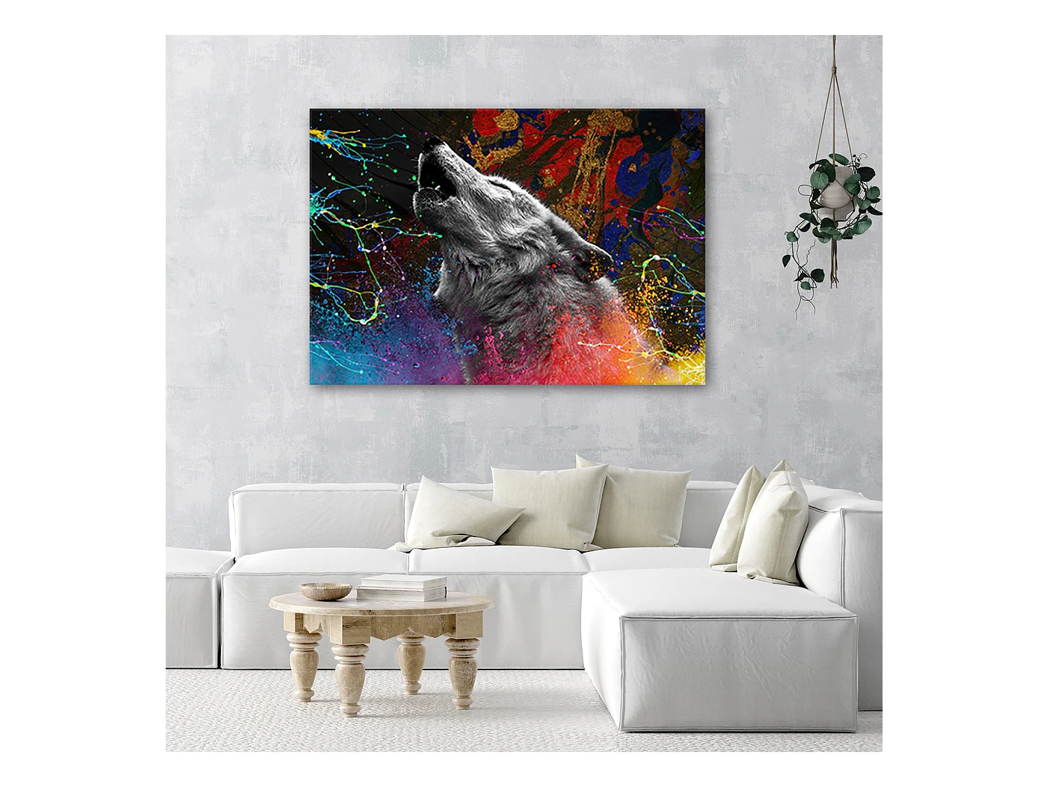 Quadro su tela, Wolf Animal Nature - 60x40