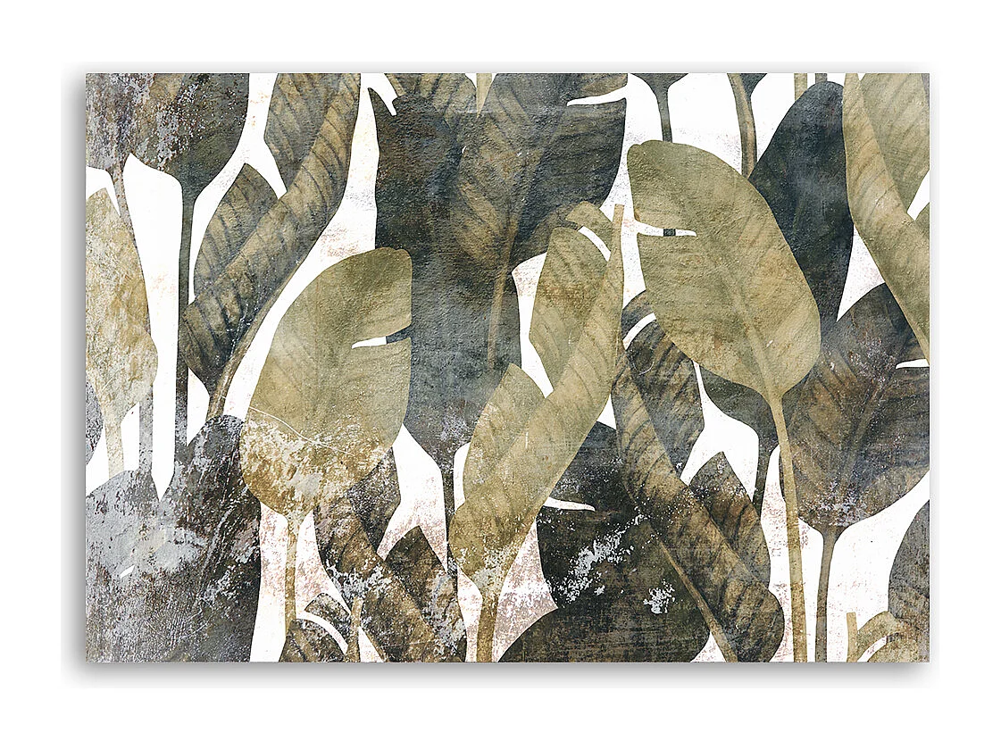 Quadro su tela, Foglie di banana - 60x40