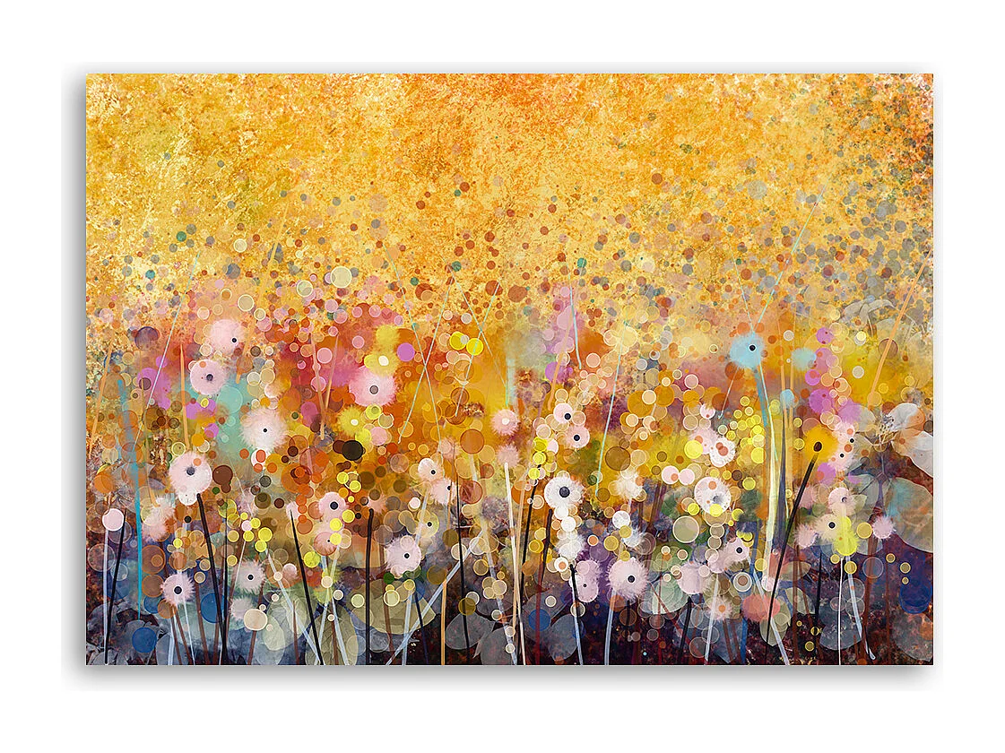 Quadro su tela, Flowers Meadow Nature - 120x80