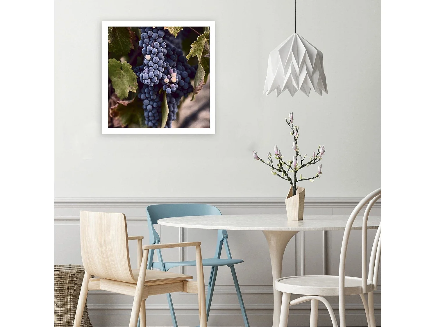 Quadro deco panel, Uva scura - 50x50