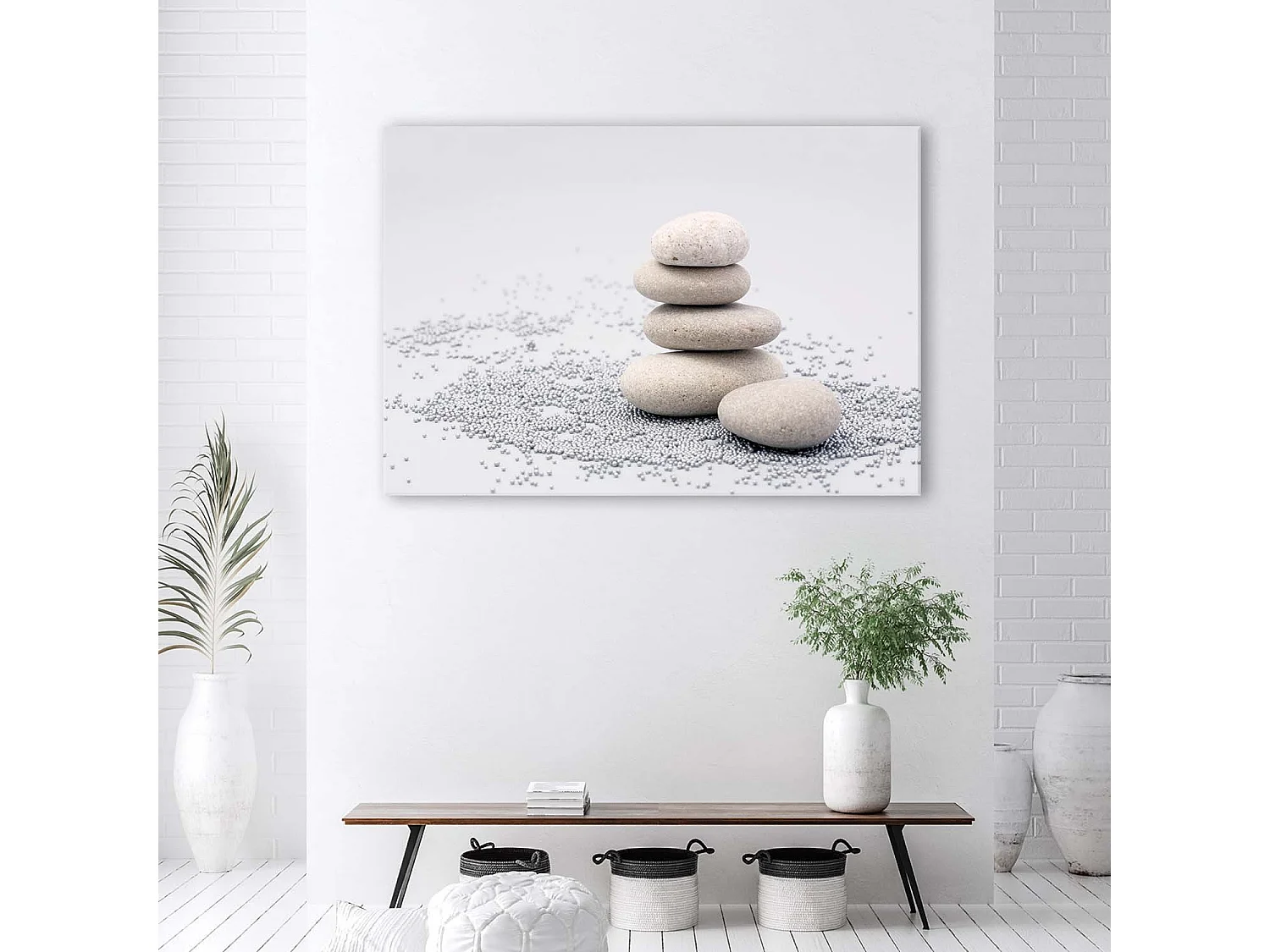 Quadro su tela, Pietre Zen Beige - 90x60