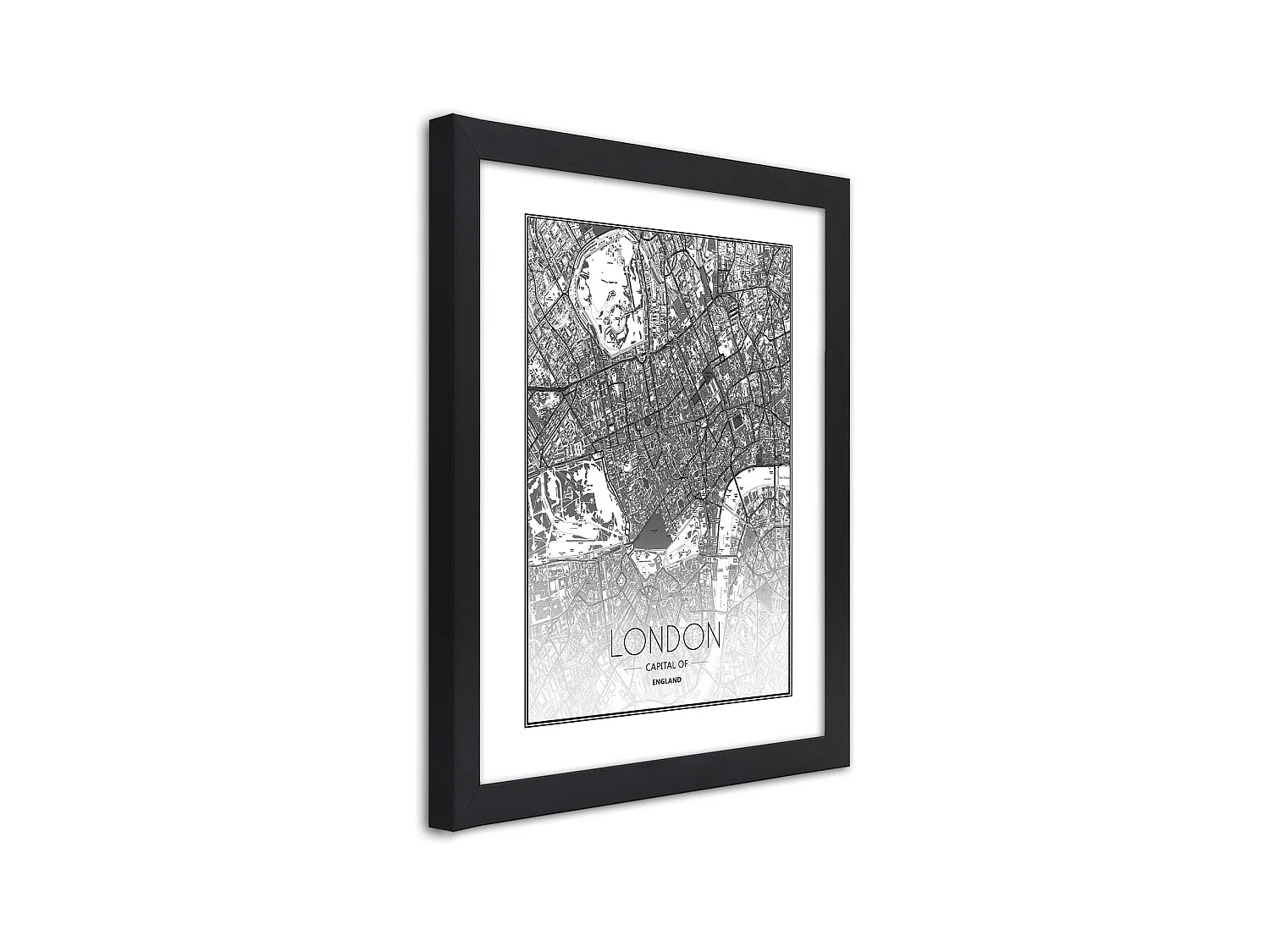 Quadro con cornice, Piano regolatore di Londra - 40x60
