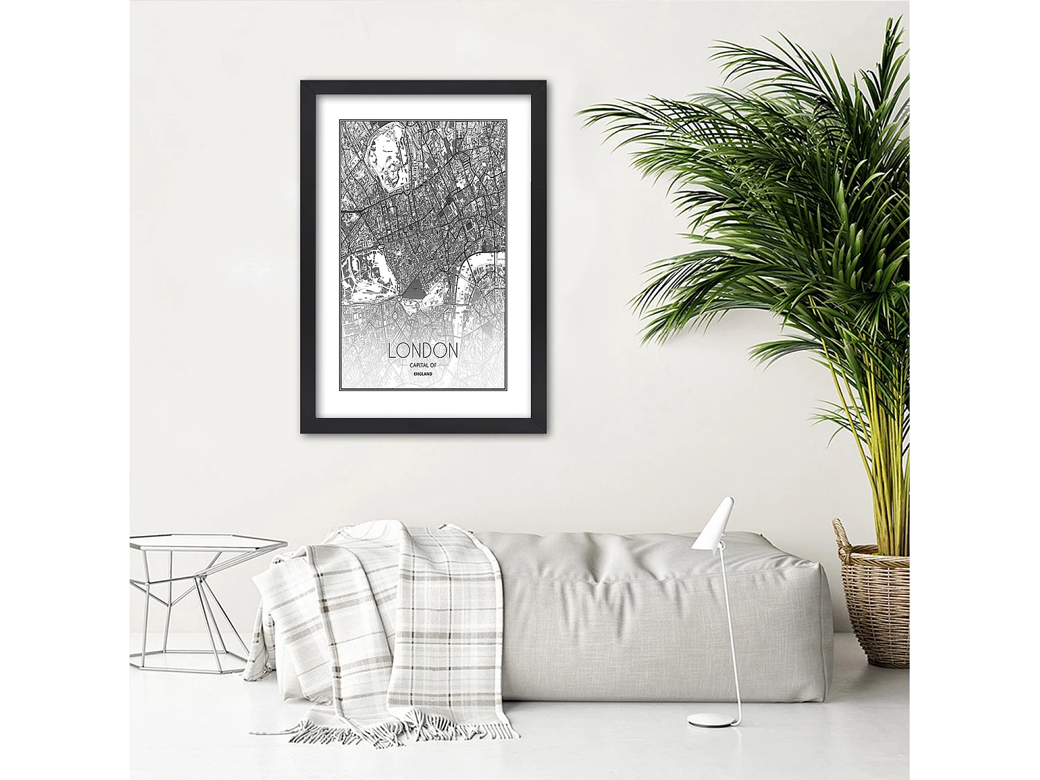 Quadro con cornice, Piano regolatore di Londra - 40x60