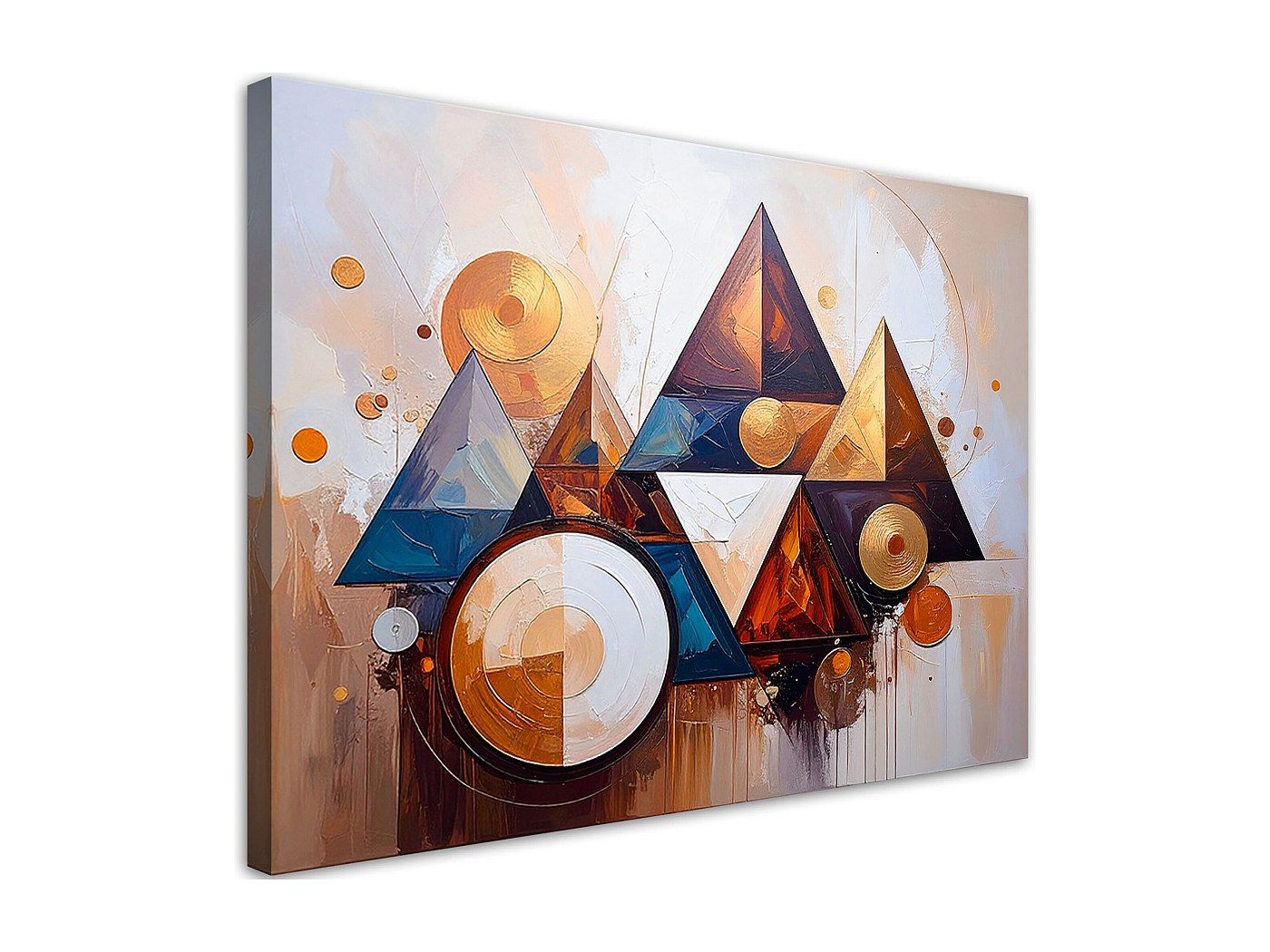 Quadro Su Tela Astratto Floreale – Albero Giallo E Pianta – Poster Moderno 60x80 Cm, 3 Pezzi Senza Cornice – Decorazione Parete Per Soggiorno E Camera - 3