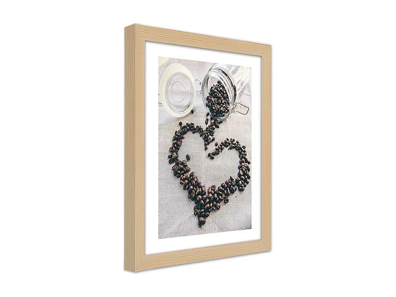 Quadro con cornice, Amore per il caffà¨ - 20x30