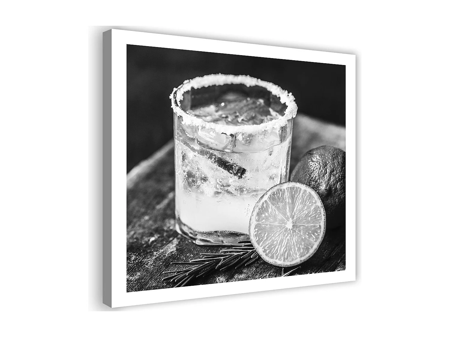 Stampa su tela, Bevete con il limone - 60x60