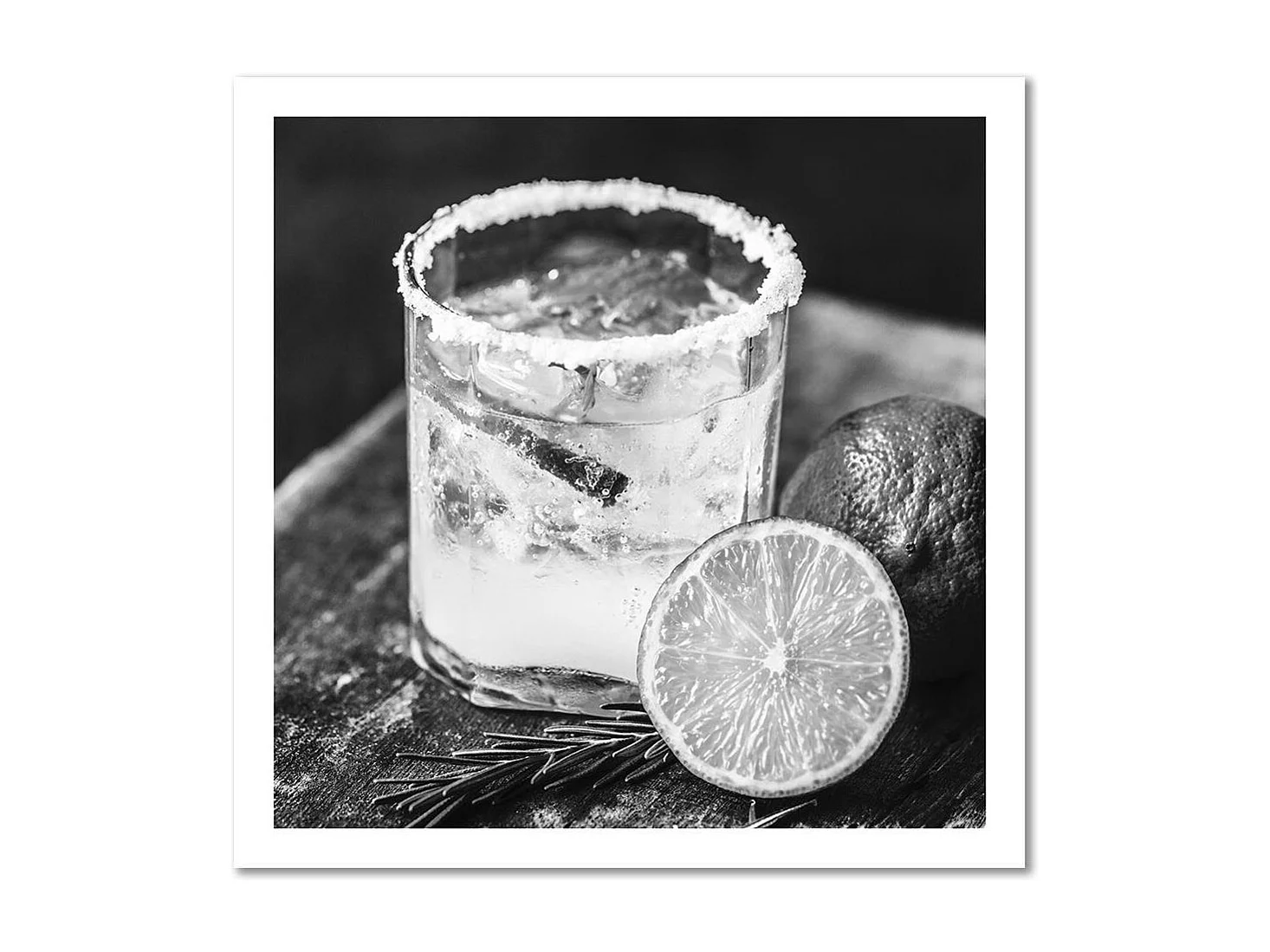 Stampa su tela, Bevete con il limone - 60x60