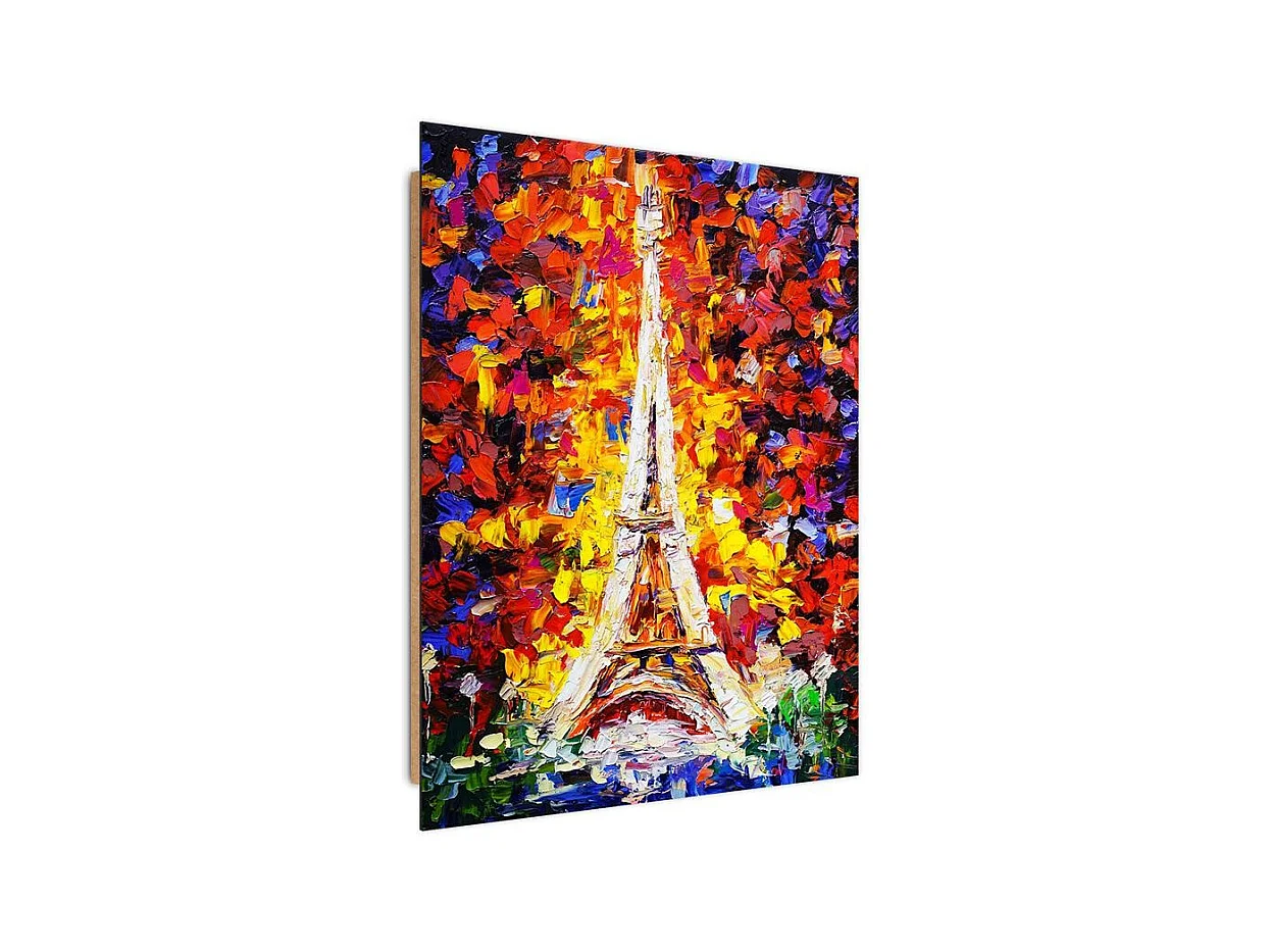 Quadro deco panel, Torre Eiffel dipinta - 60x90