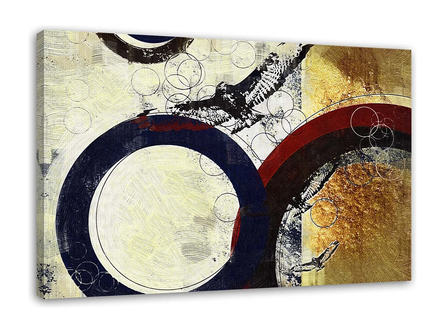 Quadro su tela, Cerchio astratto - 120x80