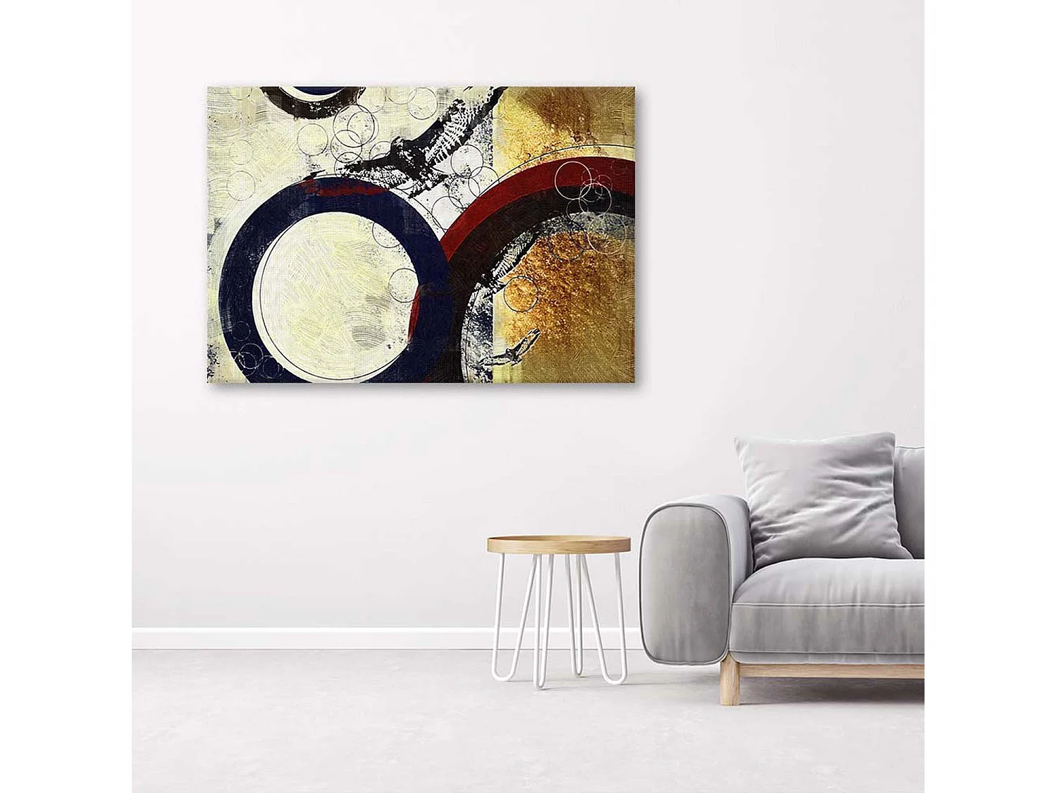 Quadro su tela, Cerchio astratto - 120x80