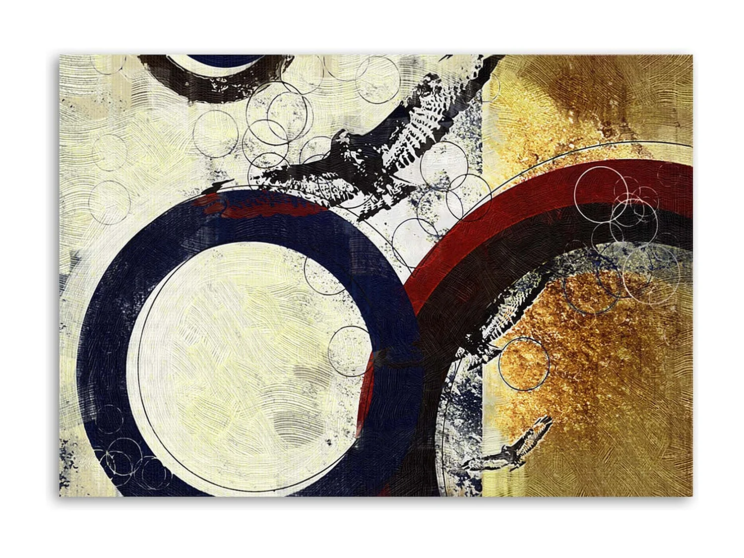 Quadro su tela, Cerchio astratto - 120x80