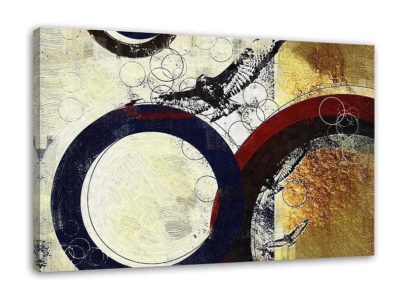 Quadro su tela, Cerchio astratto - 120x80