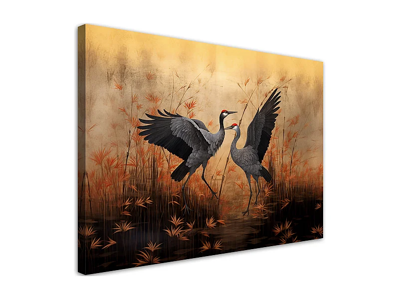 Canvas print, Crane Nature Birds - 100x70
