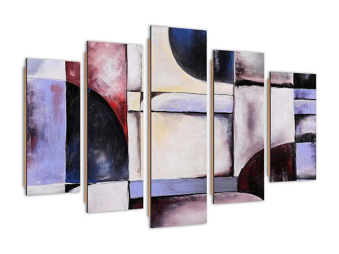 Quadro deco panel 5 parti, La calma del colore - 200x100