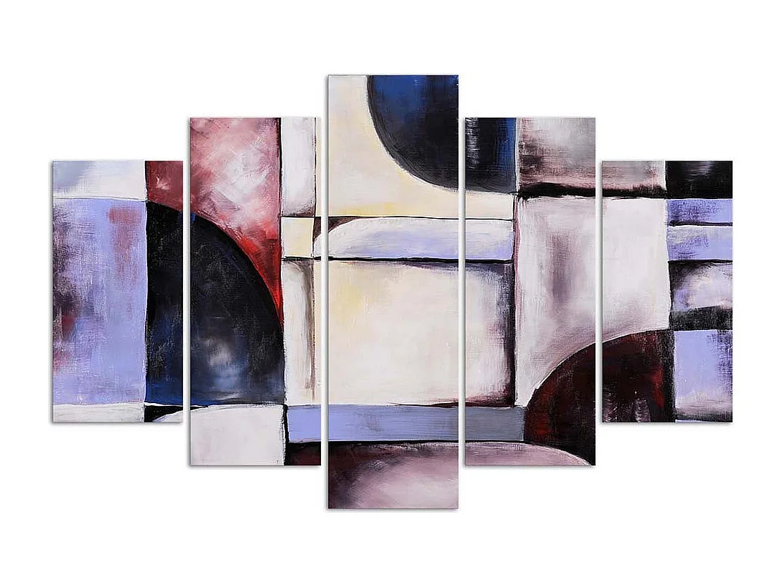 Quadro deco panel 5 parti, La calma del colore - 200x100