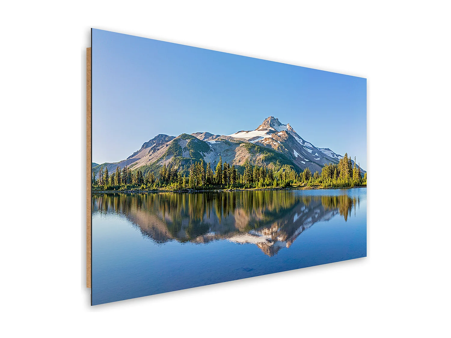 Quadro deco panel, Paesaggio del lago di foresta - 90x60