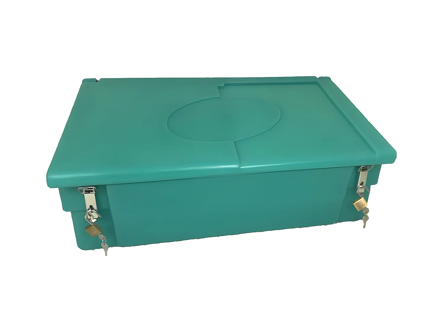 Coffre De Jardin 100l Avec Grenouillères Et Cadenas