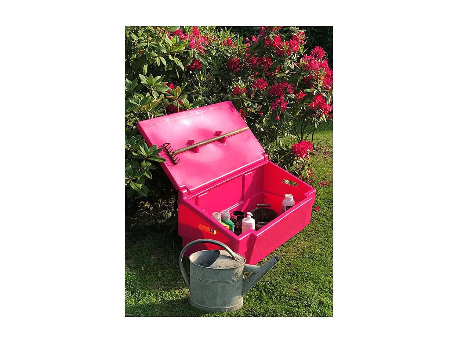 Coffre De Jardin 100l Avec Grenouillères Cadenassables