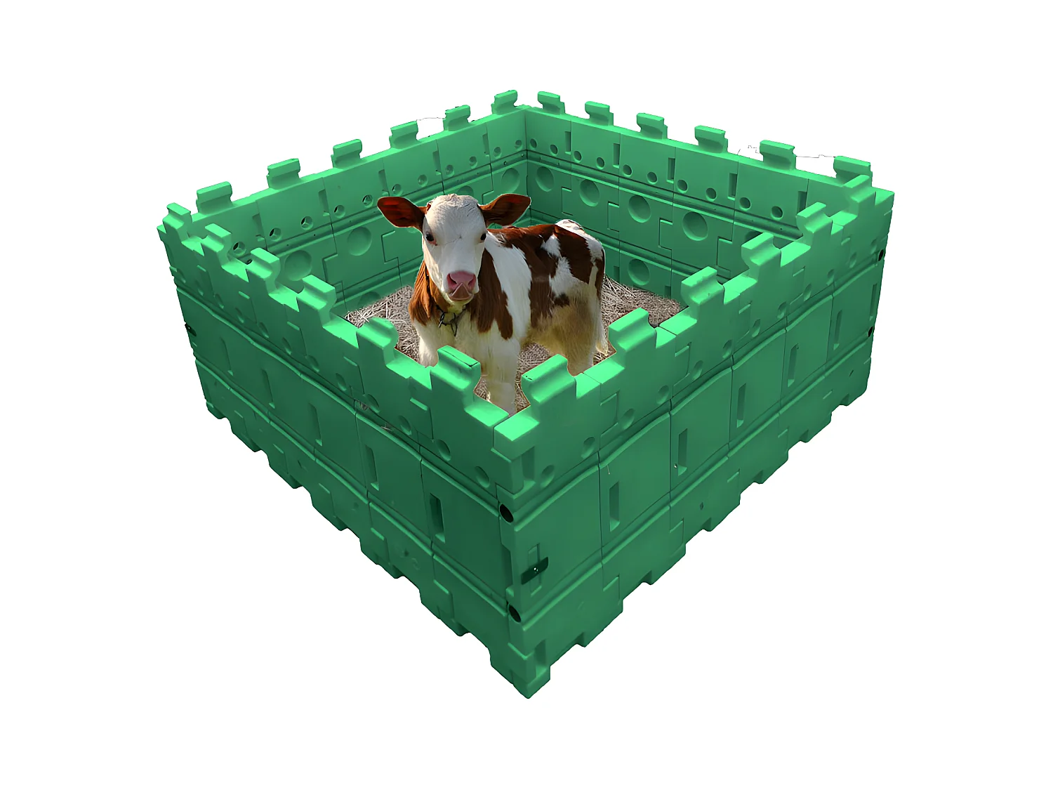 Enclos Pour Animaux- Kit 3 1,5x1,5x0,65 M