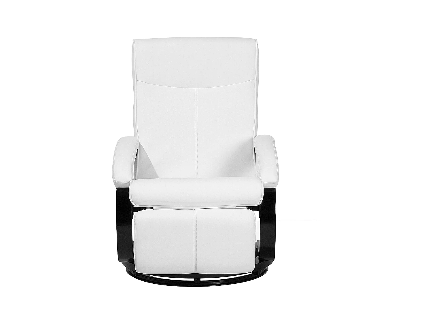 Fauteuil inclinable MIGHT Repose-pieds inclus Cuir PU Blanc