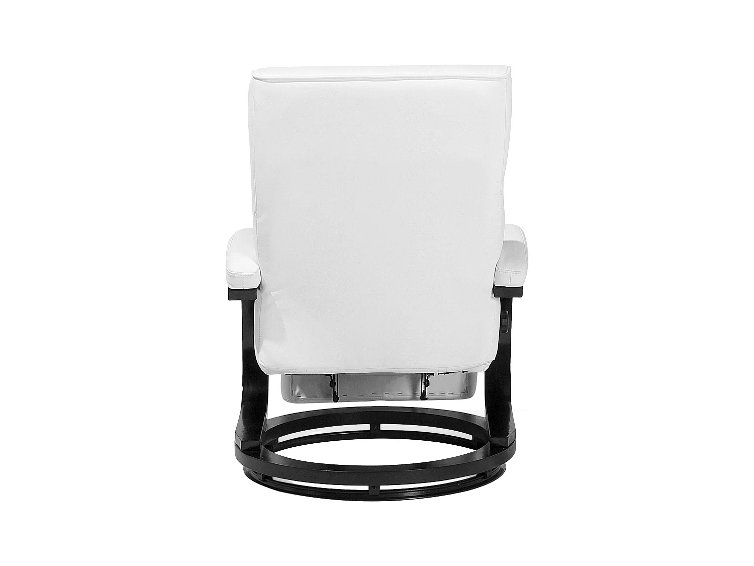 Fauteuil inclinable MIGHT Repose-pieds inclus Cuir PU Blanc