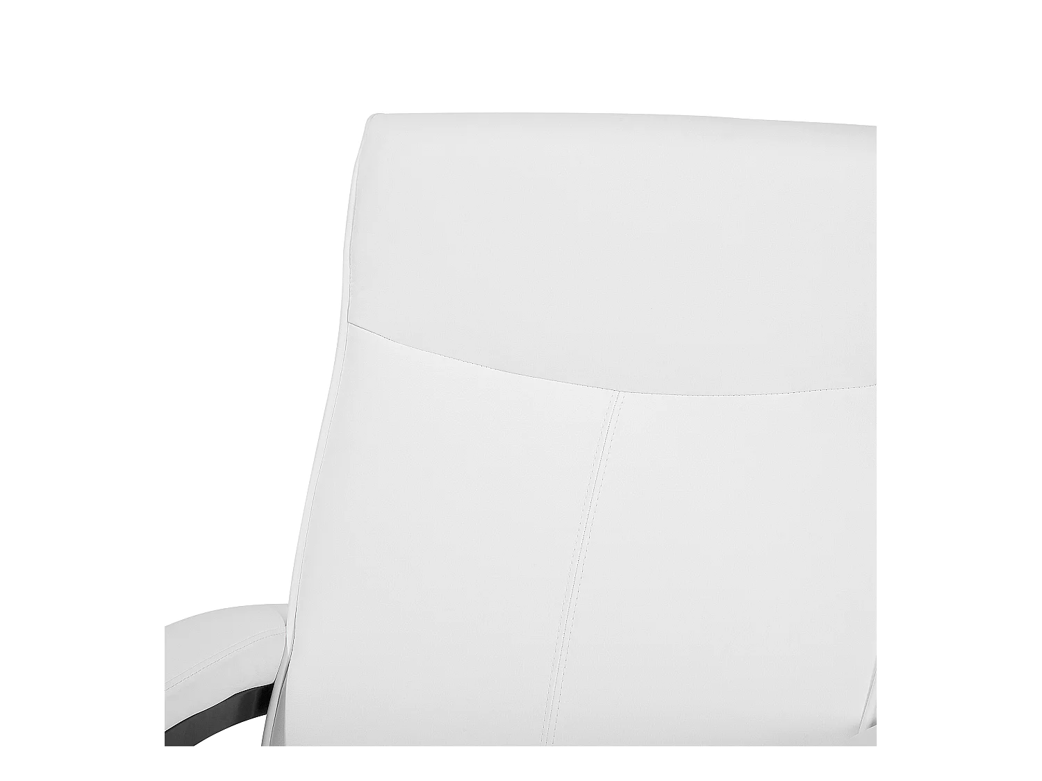 Fauteuil inclinable MIGHT Repose-pieds inclus Cuir PU Blanc