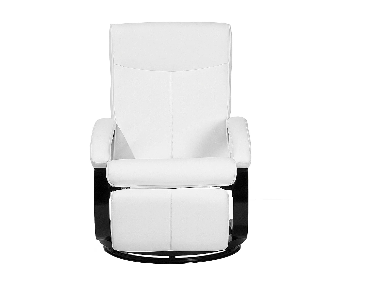 Fauteuil inclinable MIGHT Repose-pieds inclus Cuir PU Blanc