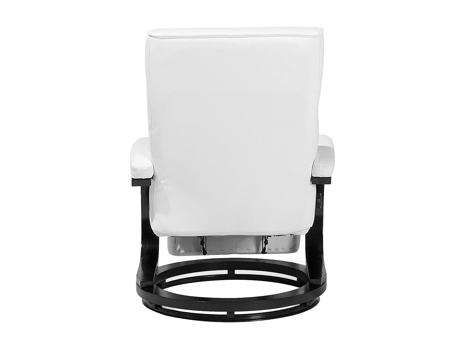 Fauteuil inclinable MIGHT Repose-pieds inclus Cuir PU Blanc