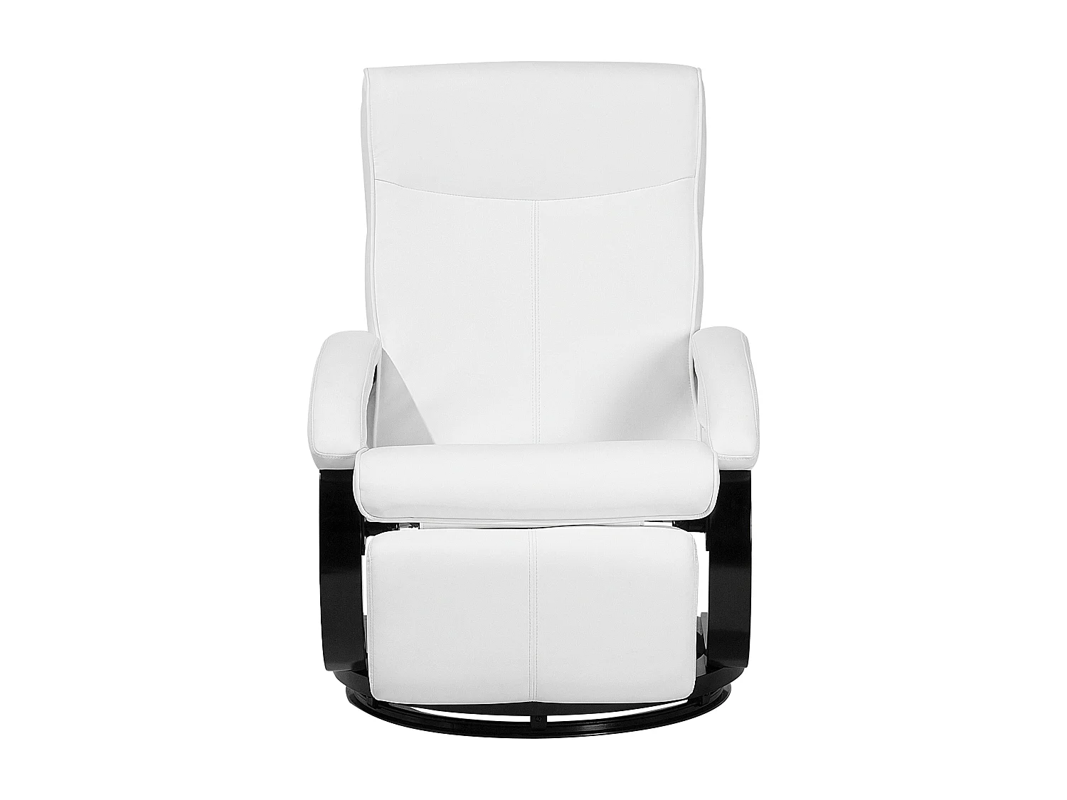 Fauteuil inclinable MIGHT Repose-pieds inclus Cuir PU Blanc