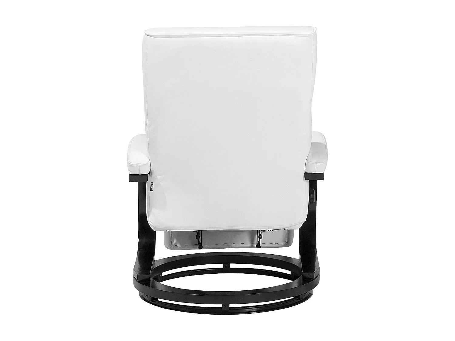 Fauteuil inclinable MIGHT Repose-pieds inclus Cuir PU Blanc