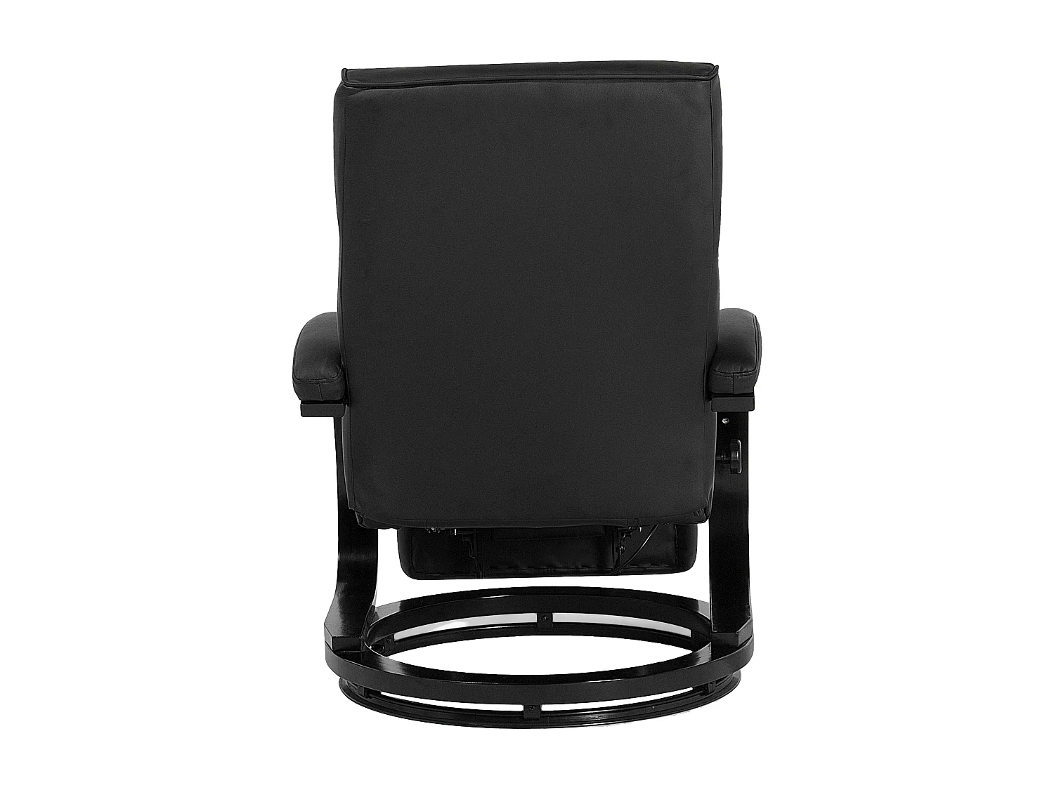 Fauteuil inclinable MIGHT Repose-pieds inclus Cuir PU Noir