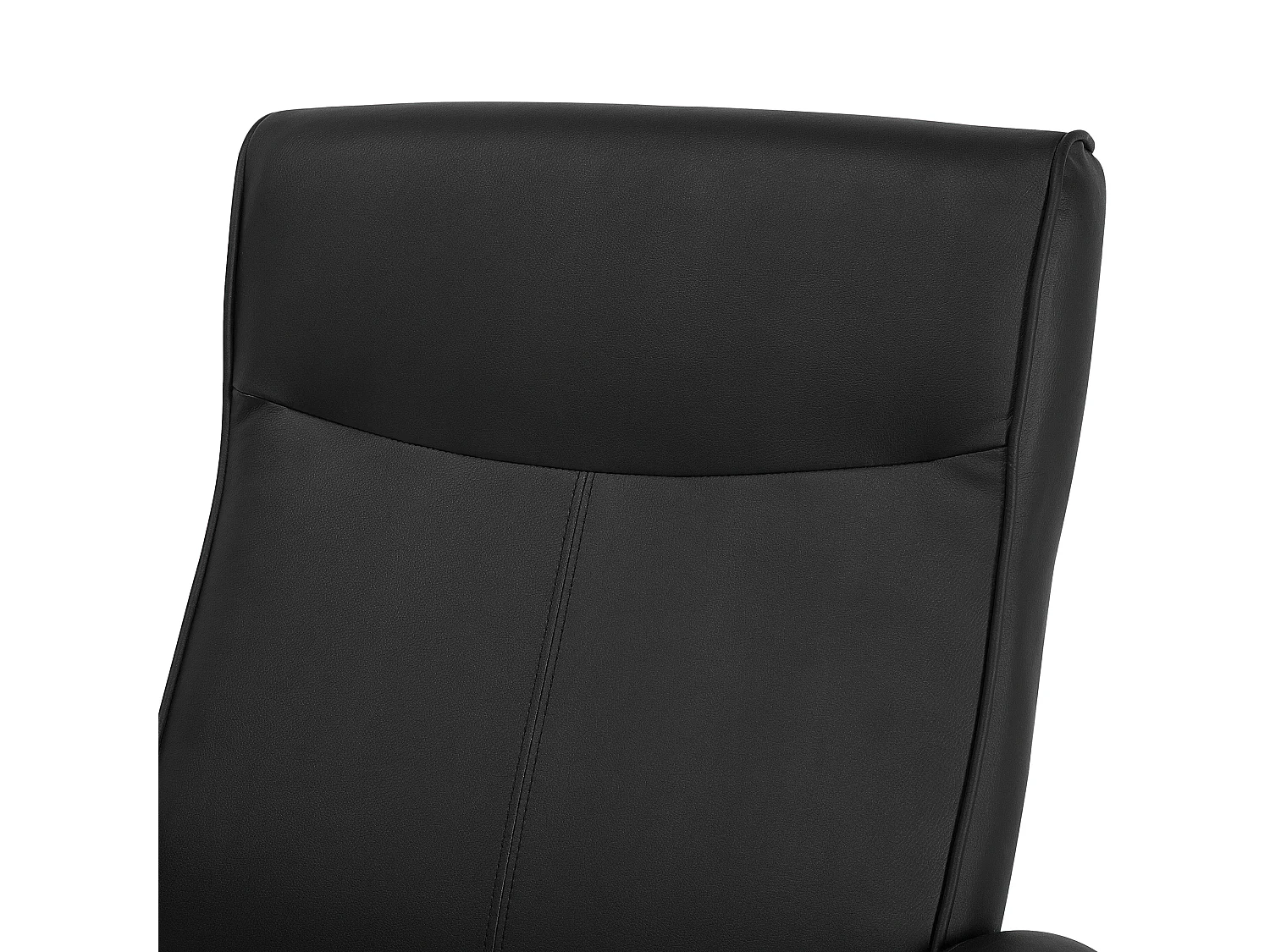 Fauteuil inclinable MIGHT Repose-pieds inclus Cuir PU Noir