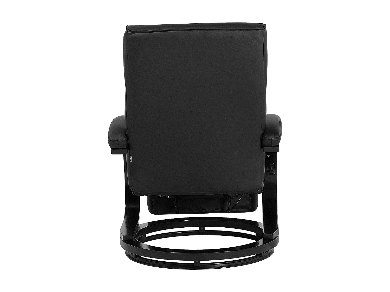 Fauteuil inclinable MIGHT Repose-pieds inclus Cuir PU Noir