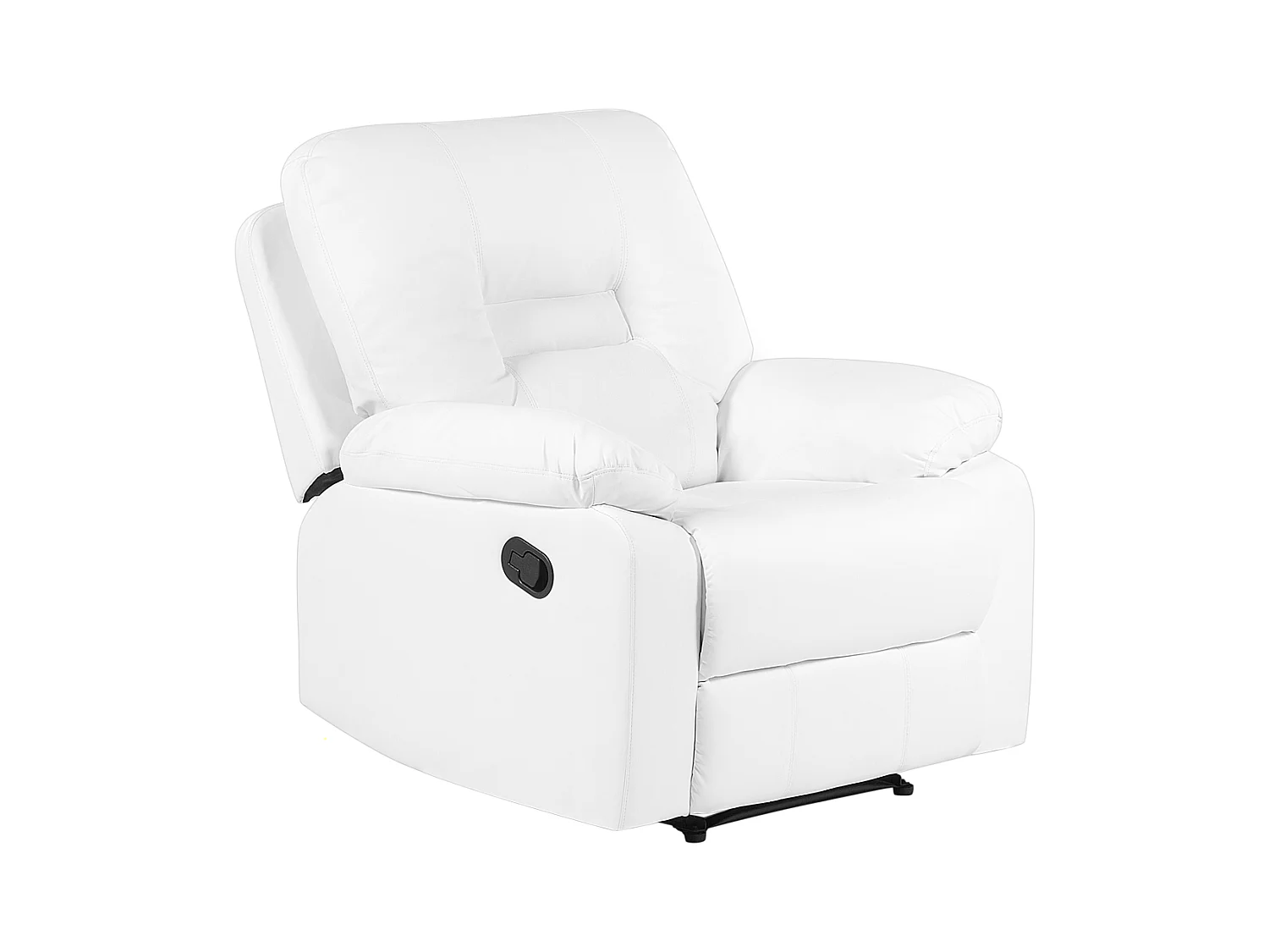 Sedia reclinabile BERGEN Pelle sintetica Bianco