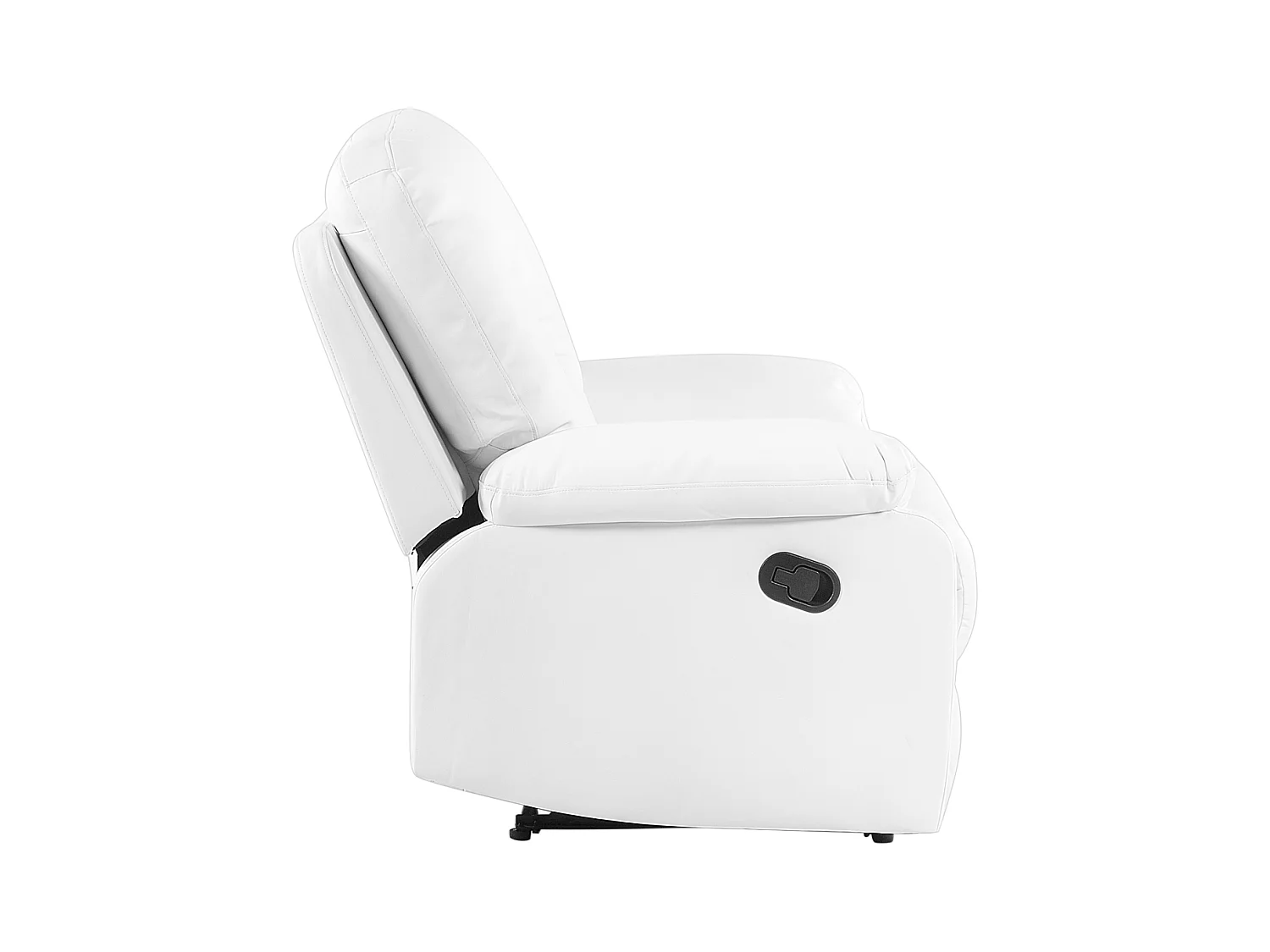 Sedia reclinabile BERGEN Pelle sintetica Bianco