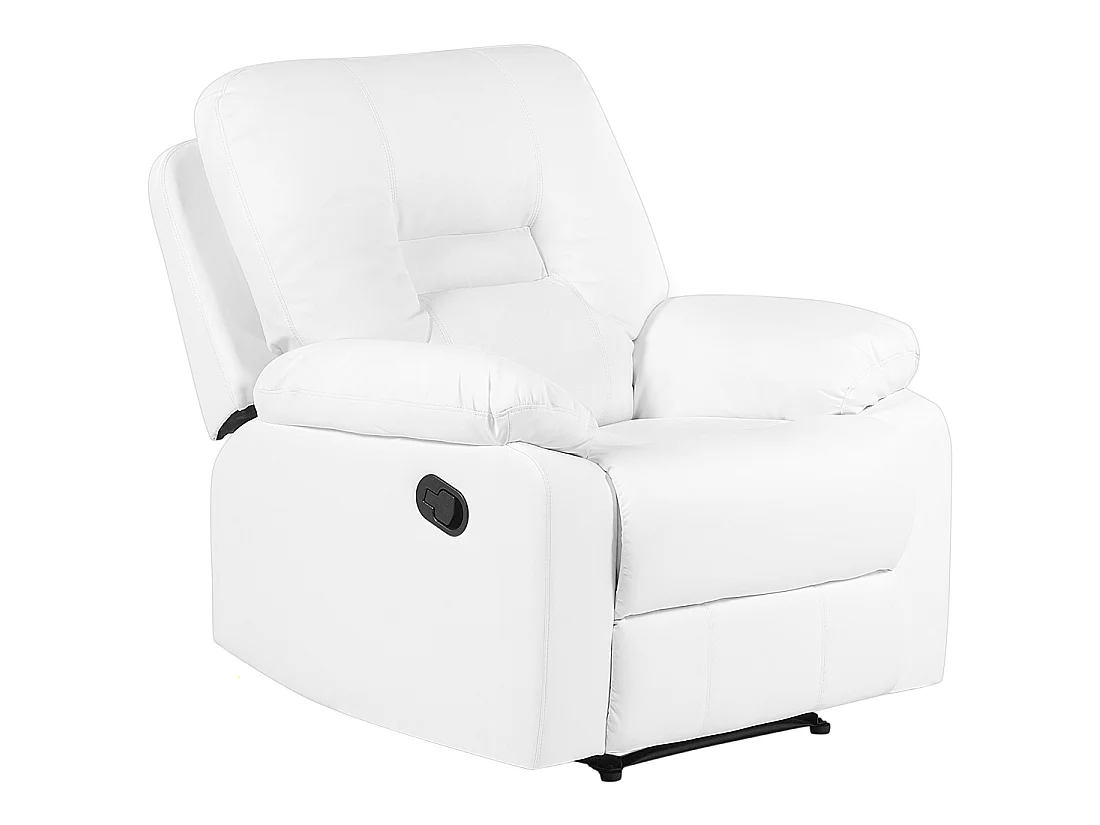 Relaxfauteuil BERGEN Kunstleer Wit