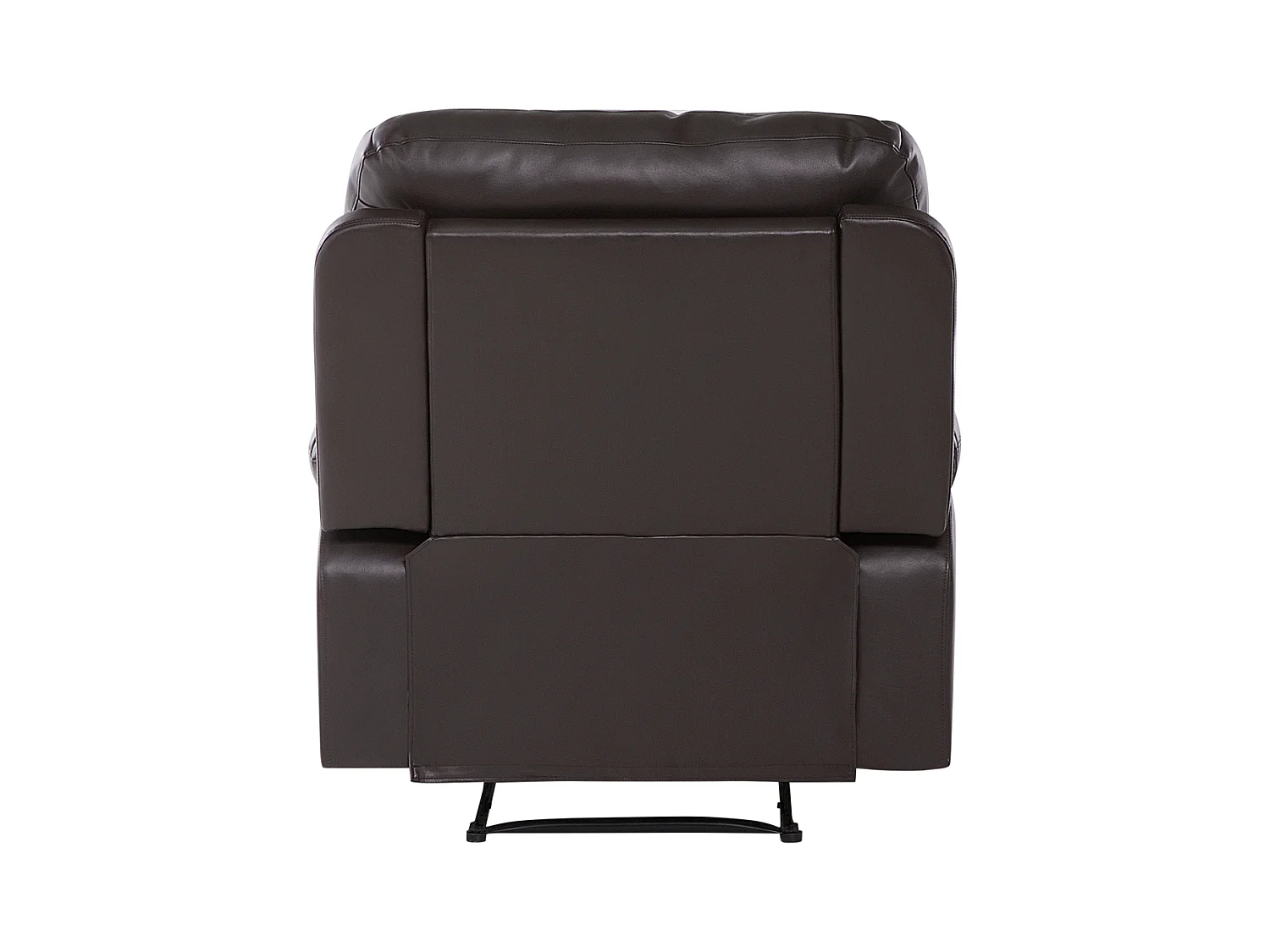 Fauteuil inclinable BERGEN Repose-pieds inclus Cuir PU Marron